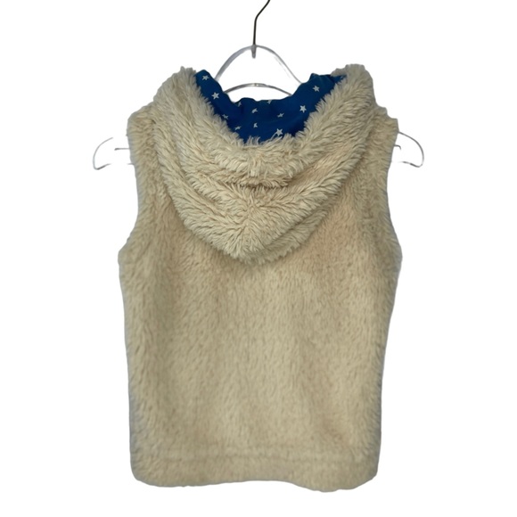 Mini Boden Girls Cream Soft Fluffy Full-Zip Vest 9-10Y - Picture 3 of 5